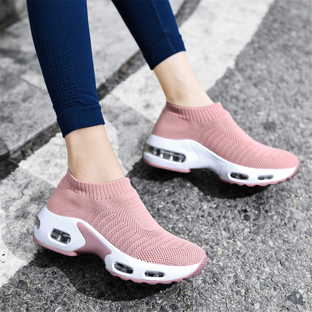 Running Shoes - Женские ботинки на каблуке большого размера