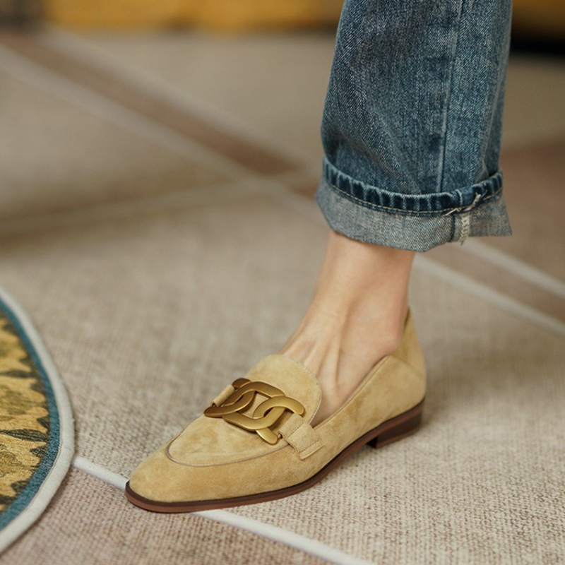 Women'S Shoes - Замшевые Кожаные женские лоферы весна/осень женская