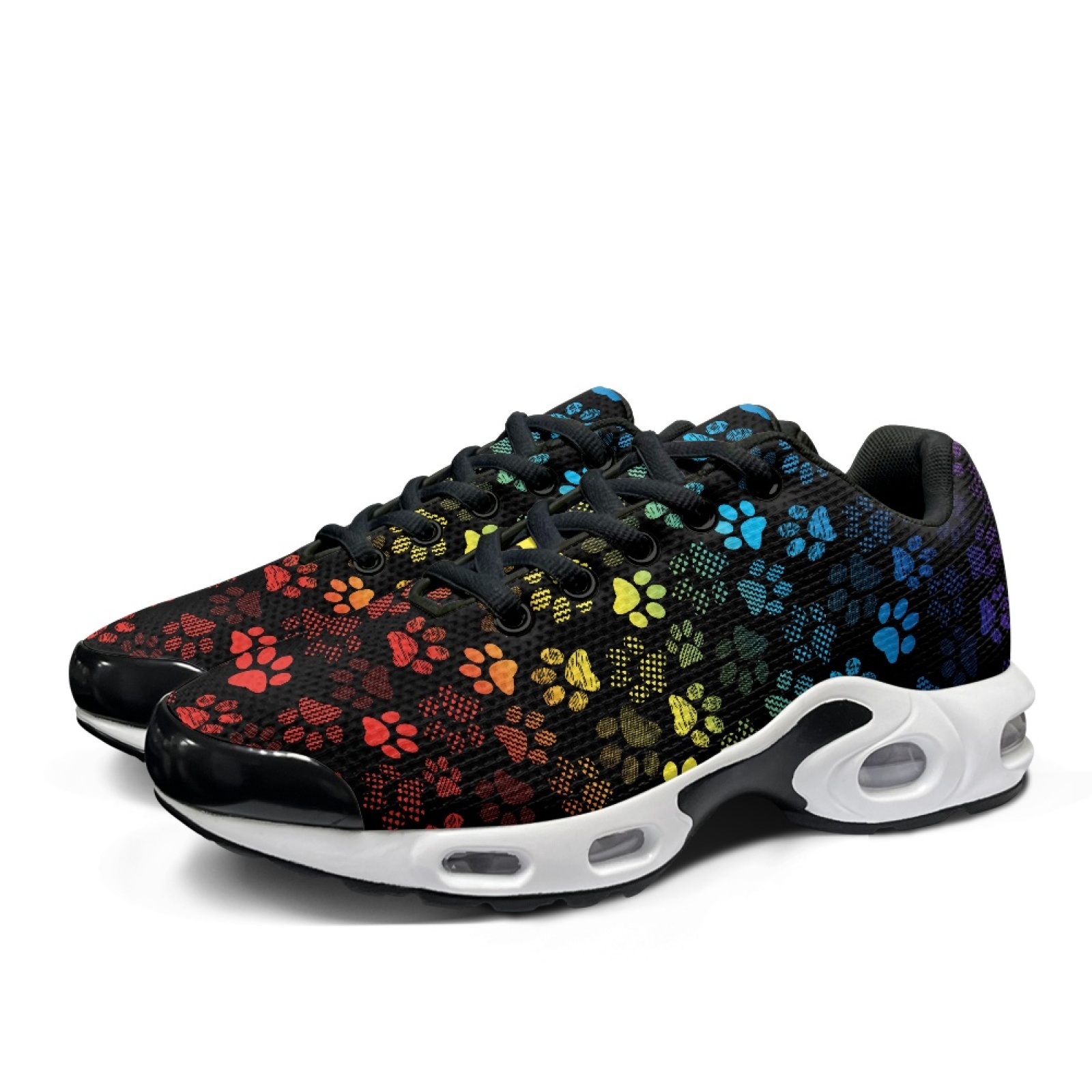 PENSTROLL Rainbow Paw: Сетчаты – обзор и цена Air Cushion Jogger Shoes Men